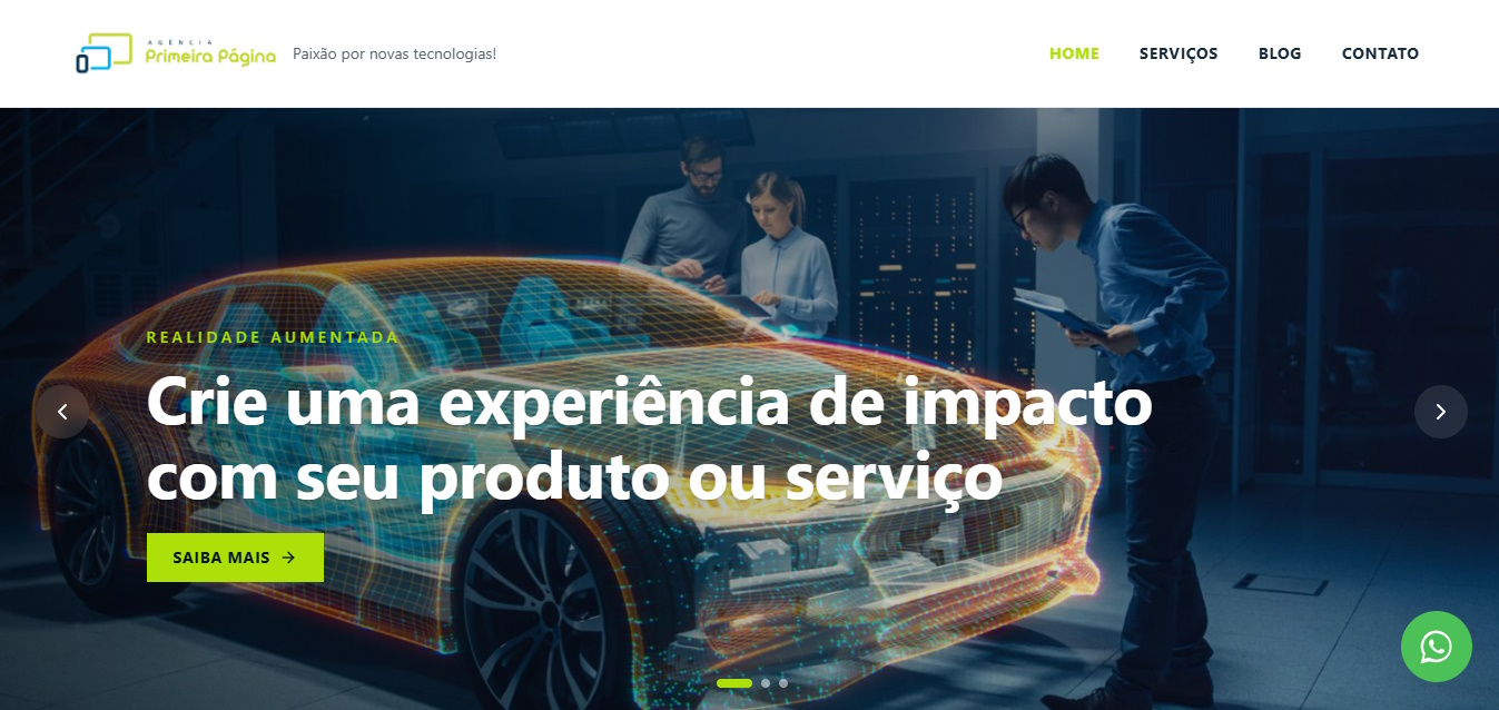 Website Agência Primeira Página