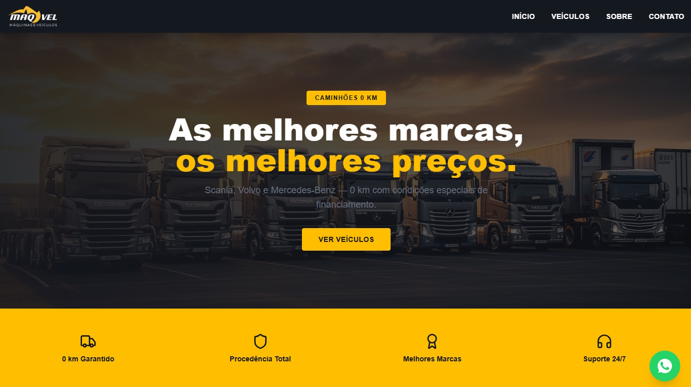 Website Maqvel Veículos